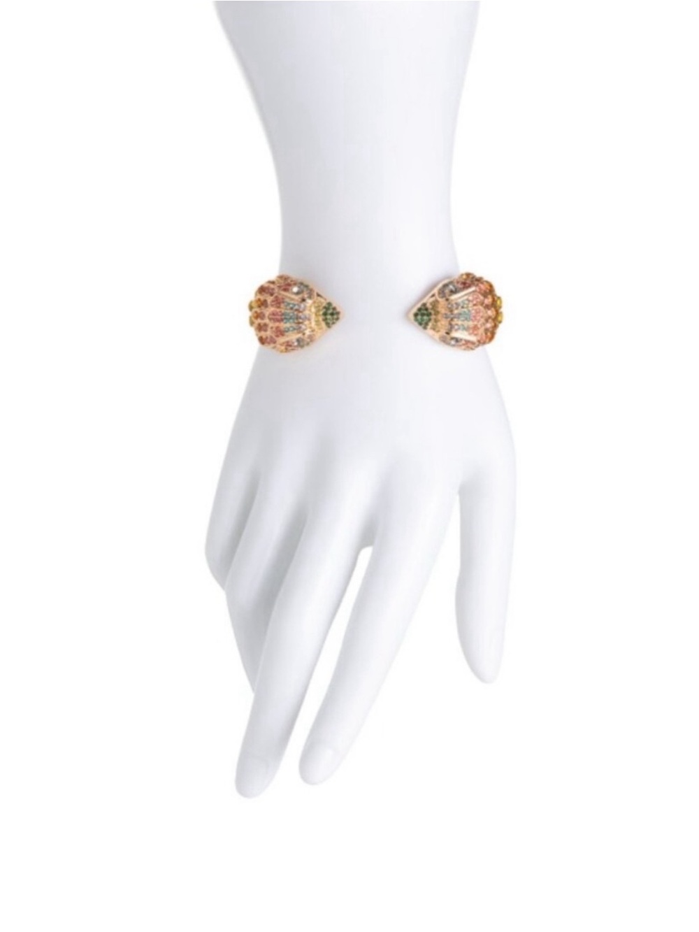 Kurt Geiger Crystal Gold Hinged Bracelet - Picture 2 of 2